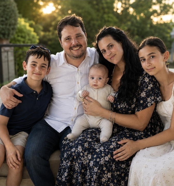 David Magazzinich with his family